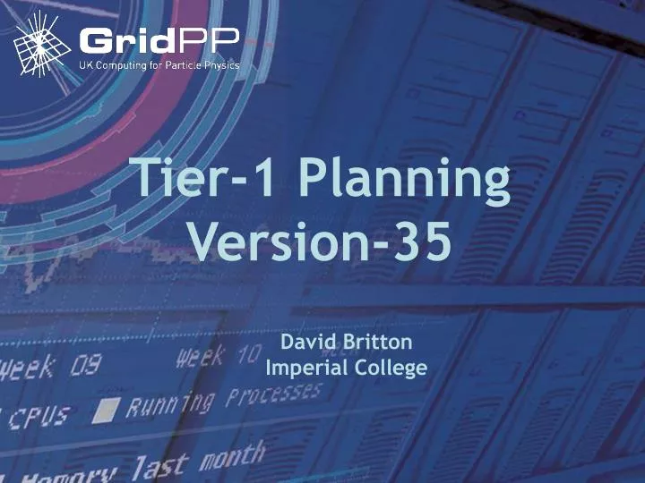 tier 1 planning version 35