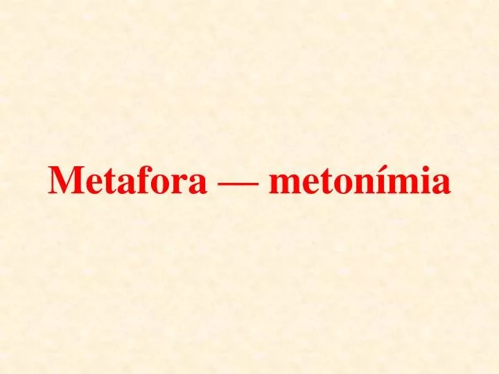 metafora meton mia