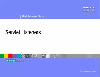 Servlet Listeners