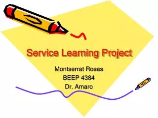 Service Learning Project