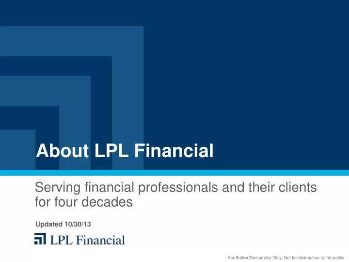 about lpl financial