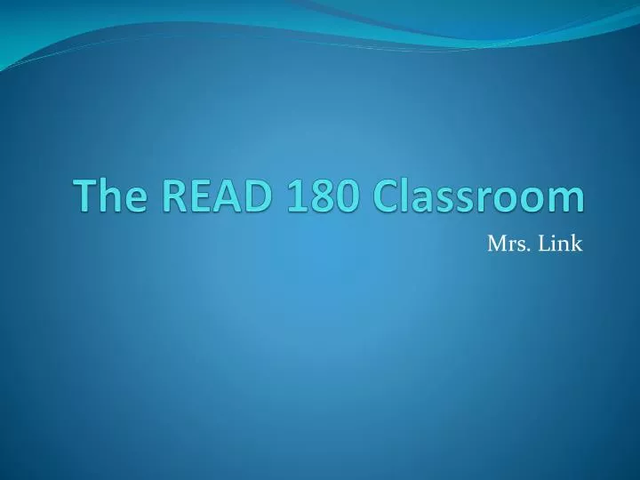 the read 180 classroom