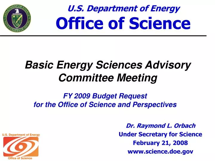 basic energy sciences advisory committee meeting