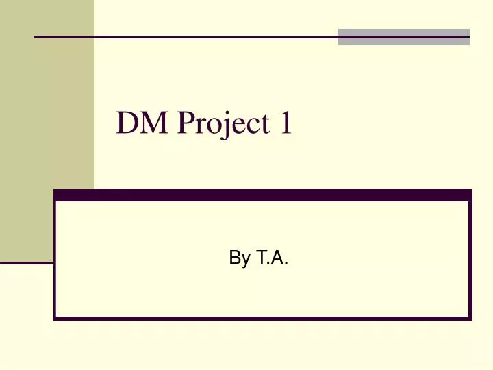 dm project 1