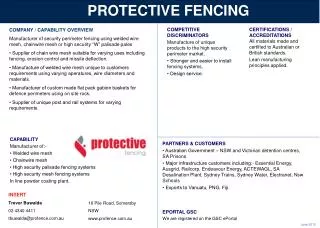 PROTECTIVE FENCING