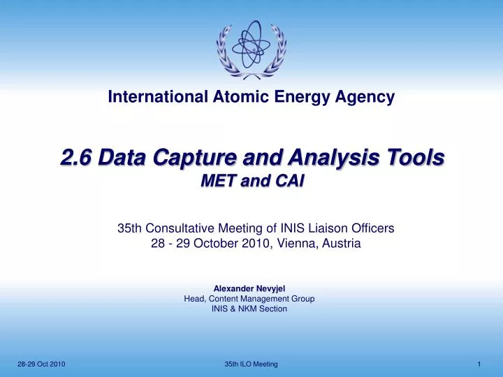 2 6 data capture and analysis tools met and cai