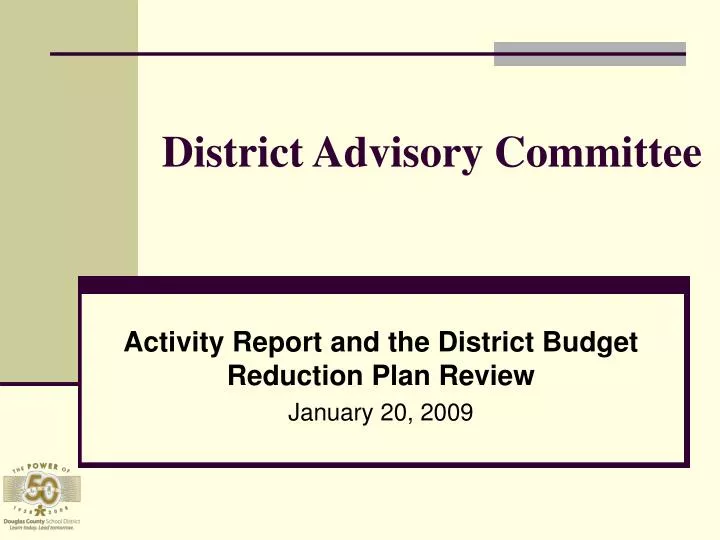 district advisory committee