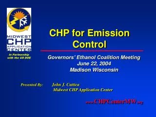 CHP for Emission Control