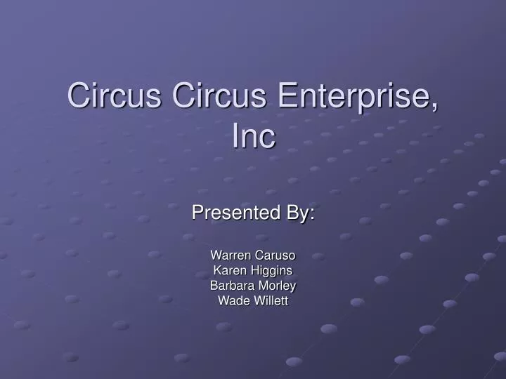 circus circus enterprise inc