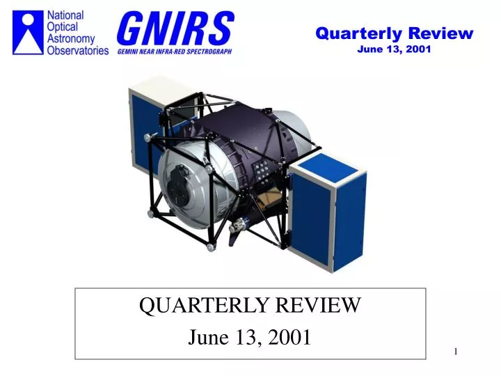 quarterly review june 13 2001