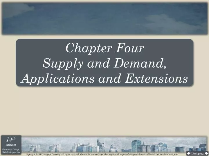 chapter four supply and demand applications and extensions