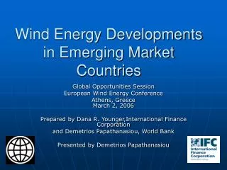 Wind Energy Developments in Emerging Market Countries