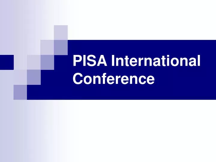 pisa international conference
