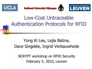 Low-Cost Untraceable Authentication Protocols for RFID