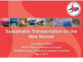 Sustainable Transportation for the New Normal