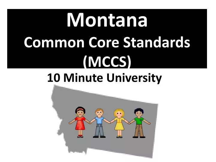 montana common core standards mccs