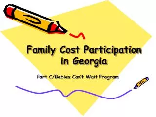 Family Cost Participation in Georgia