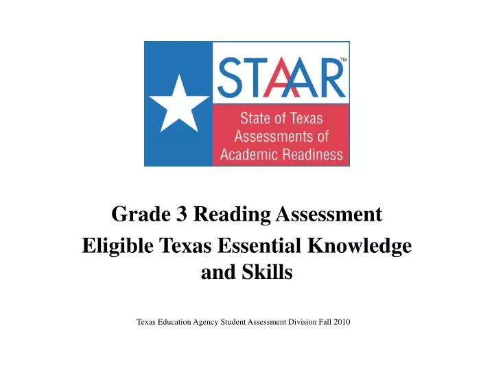 grade 3 reading assessment eligible texas essential knowledge and skills