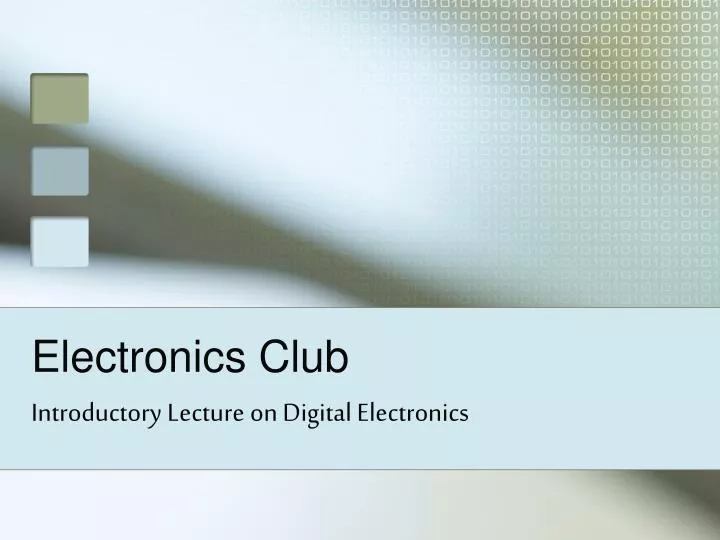 electronics club