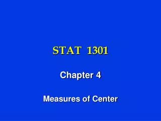 STAT 1301