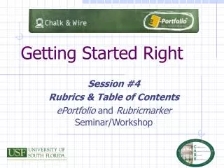 getting started right
