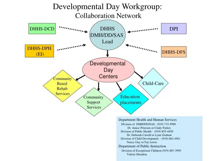 developmental day workgroup collaboration network