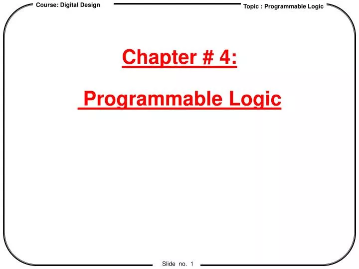 chapter 4 programmable logic