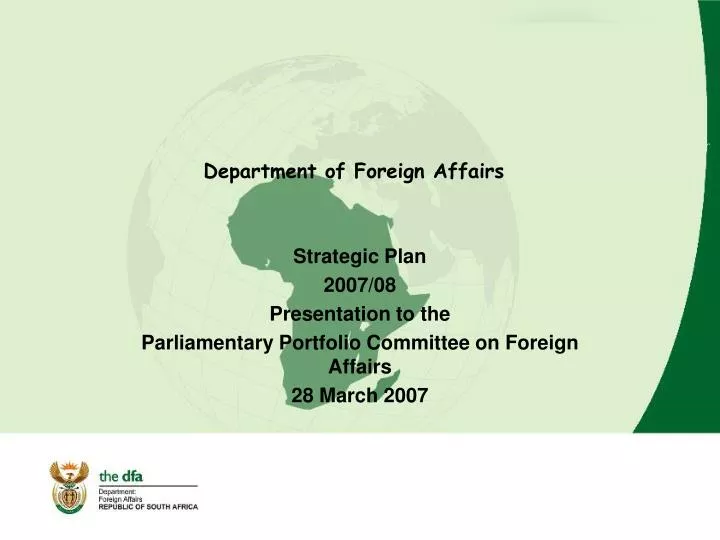 department of foreign affairs