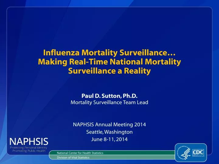 influenza mortality surveillance making real time national mortality surveillance a reality