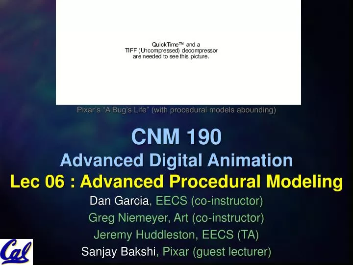cnm 190 advanced digital animation lec 06 advanced procedural modeling