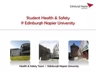 Student Health &amp; Safety @ Edinburgh Napier University