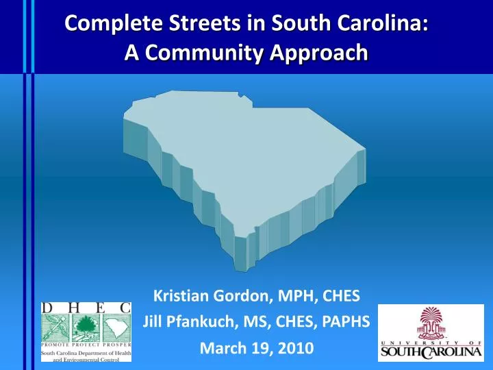 complete streets in south carolina a community approach