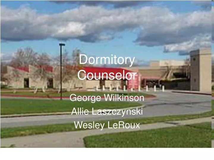 dormitory counselor