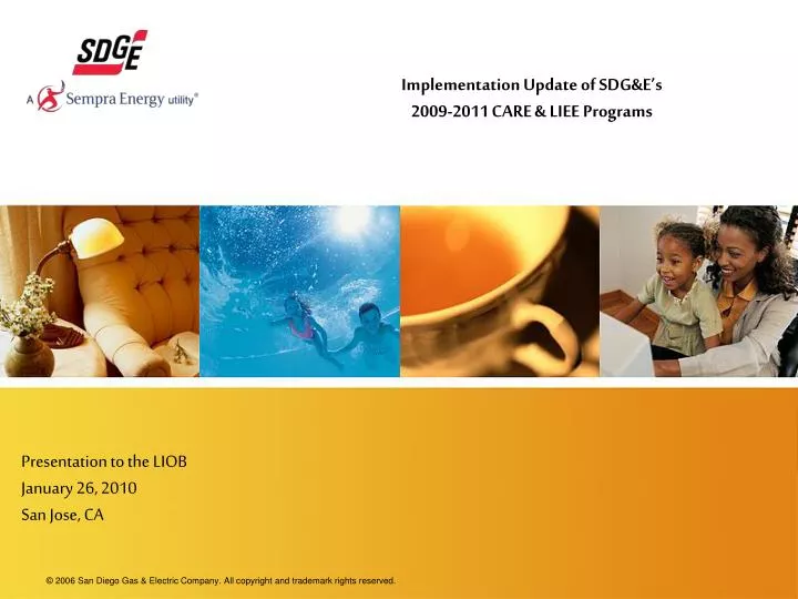 implementation update of sdg e s 2009 2011 care liee programs