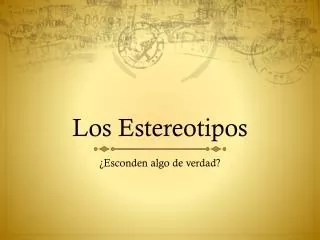 los estereotipos