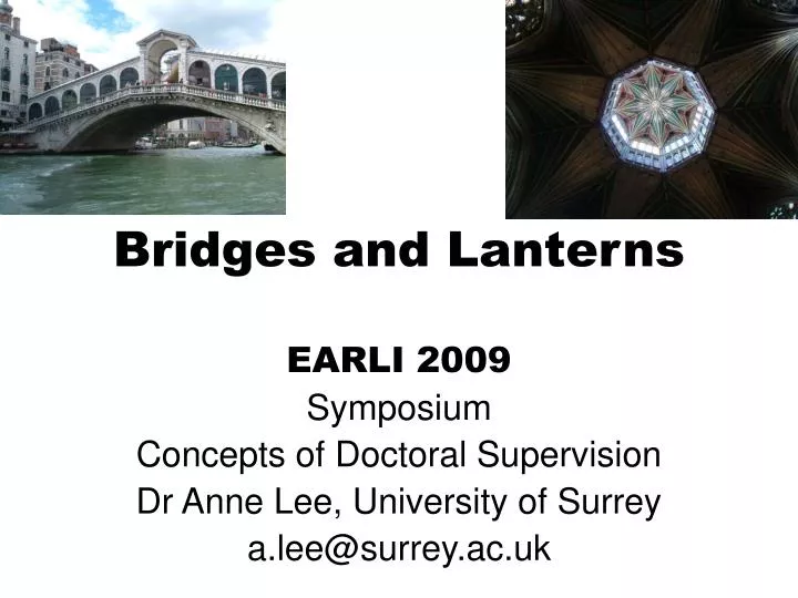 bridges and lanterns