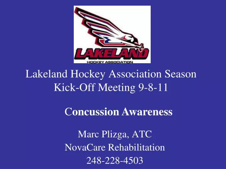 lakeland hockey association season kick off meeting 9 8 11