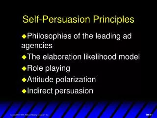 Self-Persuasion Principles