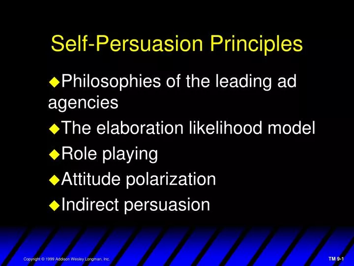 self persuasion principles