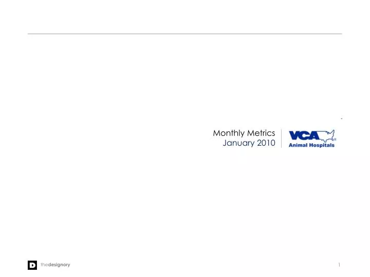monthly metrics january 2010