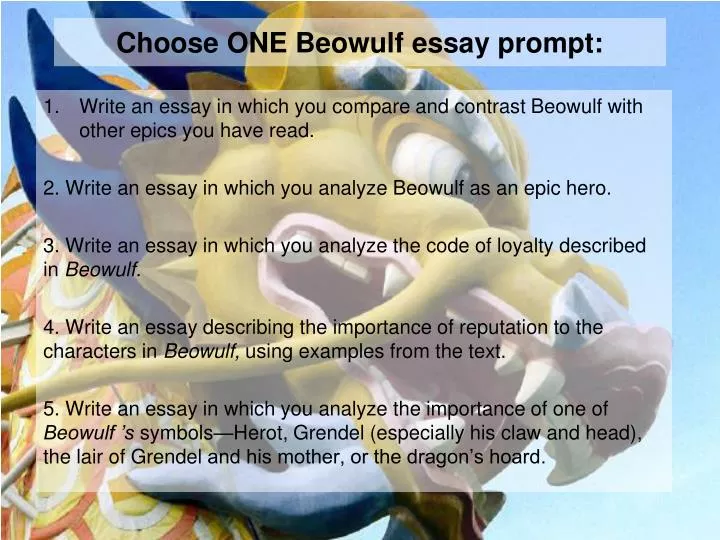 choose one beowulf essay prompt