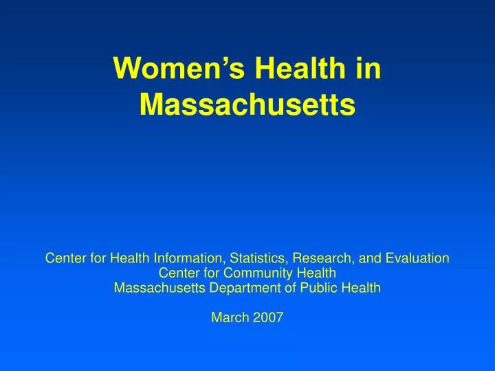 women s health in massachusetts