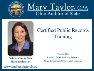 Certified Public Records Training