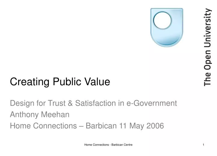 creating public value