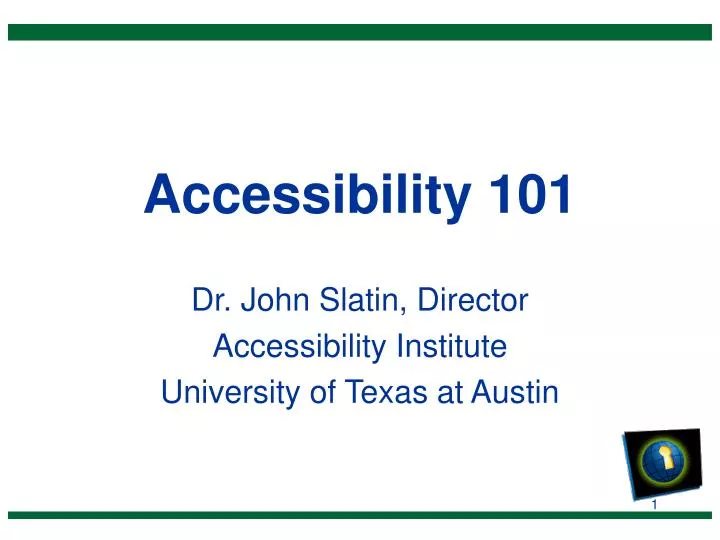 accessibility 101