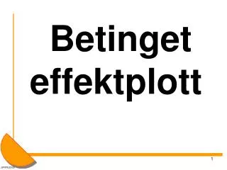 betinget effektplott