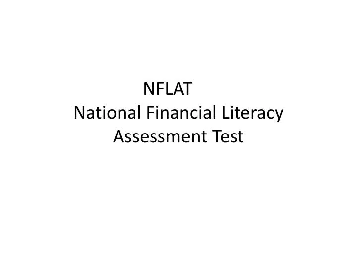 nflat national financial literacy assessment test