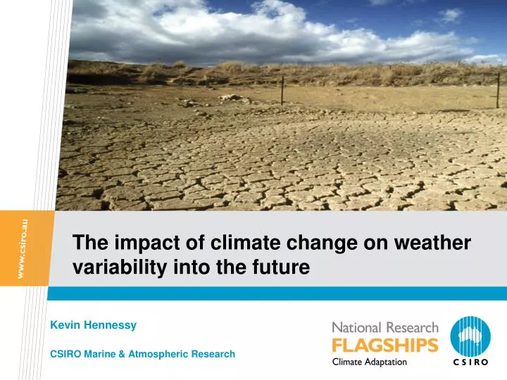 the impact of climate change on weather variability into the future