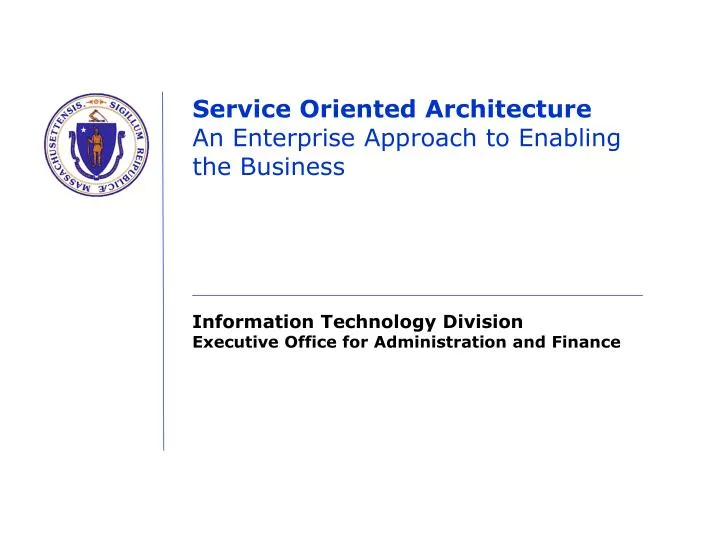 service oriented architecture an enterprise approach to enabling the business
