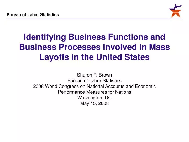 identifying business functions and business processes involved in mass layoffs in the united states